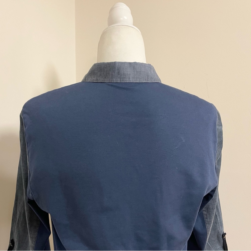 Classy Elie Tahari Stretch Button Down With Lime … - image 5